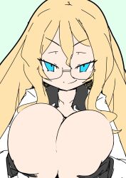 breasts cannon_line disgaea disgaea_7 holding_breast huge_breasts kyustep large_breasts milf nippon_ichi_software