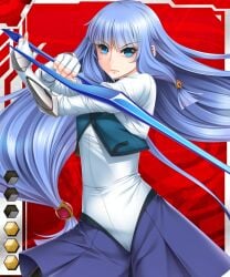 00s aoi_nagisa_(metalder) blue_eyes blue_hair card_(hr) card_(medium) card_(red-hr) female female_focus himuro_karen infini_brain long_hair matching_hair/eyes official_art petite solo sword taimanin_(series) taimanin_asagi taimanin_asagi_battle_arena taimanin_asagi_battle_arena_all_card_gallery taimanin_asagi_kessen_arena weapon