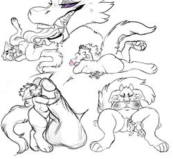 1boy 1girls 2020 anthro anvil_position ass balls bite biting_lip bodily_fluids breasts cake_(honey-beest) chest_tuft cotton_(jynxlynx) cunnilingus diphallia diphallism doodles dragon drinking duo erection female fisting fur furred_dragon genitals hi_res honey-beest horn humanoid_genitalia humanoid_penis legs_up licking lying male monochrome multi_genitalia multi_penis narrowed_eyes navel nipples nude on_front open_mouth oral pawpads penile penis penis_hug penis_lick pussy raised_leg raised_tail saliva sex simple_background size_difference sketch slightly_chubby smaller_female smaller_male smile smoothie straight stuck teeth tongue tongue_out tuft vaginal_penetration