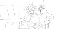 1futa 1girls atom_eve black_and_white caulifla cowgirl_position dragon_ball dragon_ball_super dragon_ball_z duo feet feet_on_balls female futa_on_female futanari human invincible invincible_(comics) invincible_(tv_series) nude penetration penis samantha_eve_wilkins self_upload sex sketch starkartist vaginal_penetration