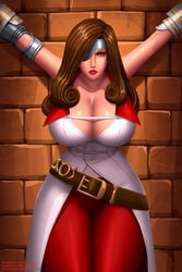 1girls beatrix_(final_fantasy) big_breasts bondage breasts cleavage female female_only femsub final_fantasy final_fantasy_ix huge_breasts large_breasts looking_at_viewer restrained solo svoidist