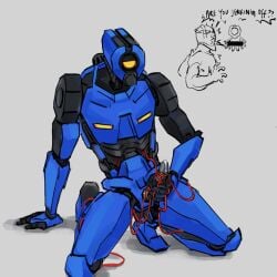 cum masturbation non-human non-human_only robot robot_penis solo_male ultrakill v1_(ultrakill) vesicult wires