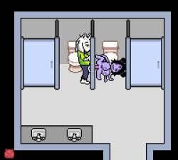 accurate_art_style animated anthro arthropod asriel_dreemurr bladedbard bovid caprine deltarune duo fan_character female genitals glory_hole goat male male/female muffet penetration penis pixel_(artwork) pixel_animation pixel_art pussy spider undertale undertale_(series) vaginal_penetration