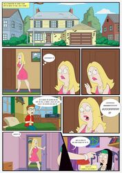 american_dad color comic english_text francine_smith grigori_(artist) hayley_smith speech_bubble steve_smith text