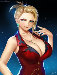 1girls big_breasts breasts cleavage easonx female female_only final_fantasy final_fantasy_vii large_breasts looking_at_viewer scarlet_(ffvii) solo