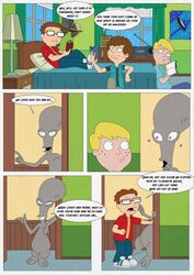 american_dad color comic english_text grigori_(artist) roger_smith schmuely_snot_lonstein speech_bubble steve_smith text