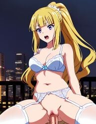 ai_generated anime bondage classroom_of_the_elite cowgirl_position karuizawa_kei lingerie ranwai sex stable_diffusion youkoso_jitsuryoku_shijou_shugi_no_kyoushitsu_e