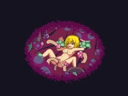 1girls animated blonde_hair cum_inside defeated game_cg monster mushroom mushroom_penis nakadashi nude nude_female pixel_animation pixel_art plant rape short_hair tagme vagina video violation