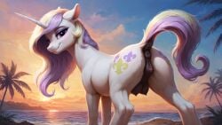 1animal 1girls ai_generated animal animal_genitalia animal_pussy anus ass crotchboobs cutie_mark dock equine equine_genitalia equine_pussy female feral fleur_de_lis_(mlp) friendship_is_magic hasbro horn mane my_little_pony nipples pink_eyes pink_hair pink_mane pink_tail pussy quadruped solo stable_diffusion tail unicorn unicorn_horn white_body white_fur