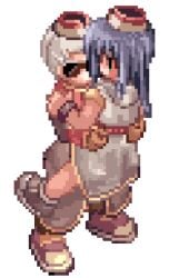 1boy 1boy1girl 1girls animated blue_hair female monk monk_(ragnarok_online) pixel_art priest priest_(ragnarok_online) ragnarok_online transparent_background vaginal_penetration white_hair