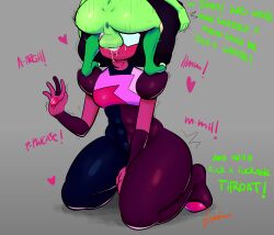 blowjob_face cartoon_network deepthroat face_fucking fellatio female futa futadom futanari garnet_(steven_universe) gem_(species) larger_female oral peridot_(steven_universe) saliva small_dom_big_sub steven_universe topotown