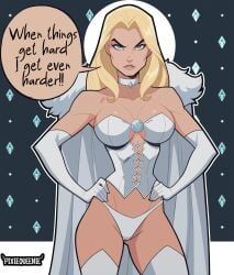 big_breasts blonde_hair emma_frost emma_frost_(marvel_rivals) female female_only marvel_rivals pixiqueenie