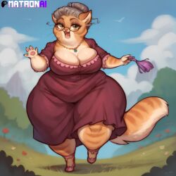 4k ai_generated anthro areola areola_slip areolae ass ass bbw big_breasts breasts chubby chubby_anthro chubby_female cleavage curvaceous curvy curvy_body curvy_female curvy_figure dress elderly_female feline feline female female_only furry gilf glasses gmilf grey_hair highres hips huge_breasts huge_thighs lackadaisy large_breasts matronai_(artist) mature mature_anthro mature_female mature_woman nina_mcmurray patreon pinup plump stable_diffusion thick thick_ass thick_hips thick_thighs thighs wide_hips