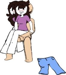 animated blush colored eyeless_male faceless_male jaiden jaiden_animations mob_face riding transparent_background vaginal_penetration w.t.dinner youtube youtuber