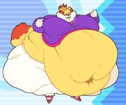 big_breasts blaze_the_cat_(cosplay) breasts fennekin huge_breasts overweight pokemon pokemon_(species) roundedpentagon thick_thighs wide_hips