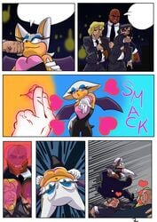 anthro big_breasts dark-skinned_male dark_skin dmustang male rouge_the_bat sega sonic_(series)