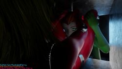 3d 3futas alex_(totally_spies) ambiguous_penetration animated blonde_hair bodysuit clover_(totally_spies) cum cum_in_mouth ejaculation face_fucking facefuck facial fast_thrusts fellatio from_behind futa_on_futa futa_only futanari ginger green_bodysuit green_eyes highres irrumatio light-skinned_futanari light_skin on_back oral orgasm pixel-perry red_bodysuit sam_(totally_spies) sound tagme threesome totally_spies vent video yellow_bodysuit