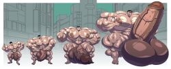 balls big_nipples big_pecs bodybuilder cerulien47 hyper hyper_balls hyper_bulge hyper_cock hyper_genitalia hyper_penis hyper_testicles kankichi_ryotsu kochikame male male_only muscles muscular muscular_arms muscular_male penis