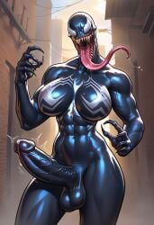 1futa abs absurd_res ai_generated alien alien_futanari alley athletic athletic_futanari balls big_breasts big_penis black_body breasts busty claws curvy detailed_background drool drooling erect_penis erection fit fit_futanari futa_only futanari gynomorph hi_res highres huge_cock intersex large_breasts large_penis long_tongue looking_at_viewer marvel marvel_comics monster muscles muscular muscular_futanari navel no_nipples nude outdoors outside penis phoenixeugene precum sharp_teeth she-venom solo solo_futa spider-man_(series) stable_diffusion standing teeth testicles thick_thighs thighs throbbing_penis tongue tongue_out veins veiny_penis venom_(marvel) very_long_tongue white_eyes