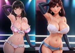 1girls 3d 3d_(artwork) ai_art ai_generated armpits ass big_ass big_breasts bikini breasts hips komiya_anna lokokabooster69 looking_at_viewer muttsuri_do_sukebe_tsuyu_gibo_shimai_no_honshitsu_minuite_sex_sanmai navel panties wide_hips