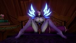 1girls 2020 3d absurd_res alliance_(warcraft) areolae blizzard_entertainment breasts dark-skinned_female dark_skin elf elf_ears female female_only glowing_eyes huge_breasts nipples pointy_ears void_elf warcraft world_of_warcraft zedje