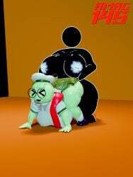 >_< 3d amac145 bbw_futa faceless_futa female futa_on_female futanari intersex no_source peak-chan_(okgaki) peak_(videogame) self_upload stickwoman