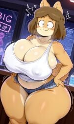 1girls 2d 2d_(artwork) ai_generated anthro anthro_female big_ass big_breasts big_butt big_nipples big_thighs breasts canine dancing female female_dog furry huge_ass huge_breasts huge_butt huge_thighs hyper_ass hyper_breasts hyper_butt june_(jinu) milf mommy puffy_nipples puffy_pussy pussy revealing_clothes shiba_inu sling_bikini slingshot_swimsuit tagme thick_thighs thunder_thighs tight_clothing truth_spider03