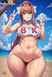 monika (doki doki literature club) from doki doki literature club by xwaifuai