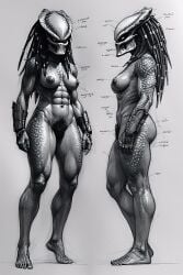 female yautja from predator (franchise) by turianhell