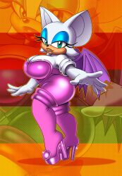 rouge the bat from sega by omegasunburst