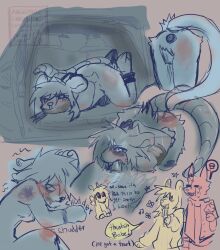 absurd_res after_sex aftercare angelpsyche anthro bodily_fluids bondage bound bruised canid canine crying cum cum_in_mouth cum_inside curled_up dessert duct_tape duo fear_play female fetal_pose food fox gag genital_fluids hi_res ice_cream kidnapping male male/female mammal murid murine north_(angelpsyche) plug_insertion rat rat_tail rodent rookie_(angelpsyche) scared sex shuddering tail tape tape_gag tears