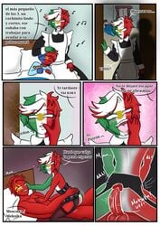 2boys anal anal_insertion anal_sex blush countryhumans finger_in_mouth gay lingerie maid male male_only mexico mexico_(countryhumans) penetration russia_(countryhumans) soviet_russia_(countryhumans) soviet_union_(countryhumans) yaoi