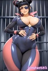 1girls 3d 3d_animation 3d_model ai_generated dance dancer dancer_outfit jonster583 juri_han solo solo_female solo_focus street_fighter tagme video