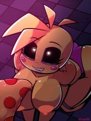 toy chica (fnaf) from five nights at freddy's by angelrouse332