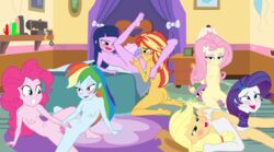 1boy 7girls accurate_art_style applejack_(eg) applejack_(mlp) cloppyhooves cunnilingus dog double_dildo equestria_girls female fluttershy_(eg) fluttershy_(mlp) flutterspike friendship_is_magic male my_little_pony naked orgy pinkie_pie_(eg) pinkie_pie_(mlp) pinkiedash pussy_juice rainbow_dash_(eg) rainbow_dash_(mlp) rainbow_rocks rarijack rarity_(eg) rarity_(mlp) smooth_skin spike_(eg) spike_(mlp) straight sunset_shimmer sunsetsparkle twilight_sparkle_(eg) twilight_sparkle_(mlp) yuri