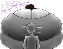 1girls actualbeef alternate_version_available ass_bigger_than_body ass_body big_ass brown_hair english_text gigantic_ass huge_ass huge_thighs hyper hyper_ass hyper_butt jaiden jaiden_animations long_hair massive_ass no_panties pants_down public swamp_ass sweat sweaty sweaty_ass sweaty_body thick_thighs yoga_pants youtube youtuber