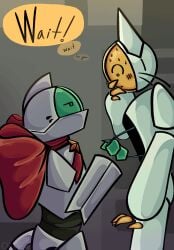 bow claws gif oc original_character robot robot_on_robot screen_face sensitive simple_background tail text_bubble unamused whiskers wireplay
