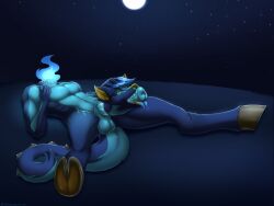 2025 4:3 absurd_res animal_genitalia animal_penis anthro autofellatio balls black_sclera blue_fire blue_hair bodily_fluids chimera cloven_hooves colored_fire countershading detachable detachable_head dullahan equine_genitalia equine_penis european_mythology facial_piercing fire flaming_neck forked_tongue full_moon genitals grass grey_body grey_countershading hair headless hearth_taxel hi_res holding_head holding_own_head hooves irish_mythology lying male male_only masturbation misscinnabunnie modular moon multicolored_hair multicolored_tongue mythology night nose_piercing nose_ring on_back oral oral_masturbation outside penile penile_masturbation penis piercing plant pupils purple_body rainbow_tongue reverse_blowjob ring_piercing saliva saliva_on_penis severed_head sky slit_pupils solo solo_male spiked_tail spikes spikes_(anatomy) star starry_sky tail tongue tongue_out two_tone_hair yellow_eyes yellow_inner_ear
