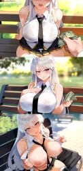 ai_generated artstyle_imitation azur_lane dick_sucking_lips enterprise_(azur_lane) huge_breasts light-skinned_female light-skinned_male light_skin luxuriaart offering_money pale-skinned_female pale-skinned_male pale_skin paying prostitution thiccwithaq_(ai_style) thick_lips undressing