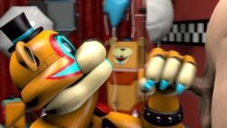 2boys 3d animated animatronic anthro bear erection faceless_male five_nights_at_freddy's five_nights_at_freddy's:_security_breach fnaf gay glamrock_freddy_(fnaf) handjob human jerkingoff keatonrogers0201 machine male male/male male_only no_sound nude penis robot robot_humanoid scottgames sex sfm short_playtime steel_wool_studios tagme video