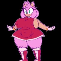 1girls amy_rose big_breasts breasts enormous_breasts female female_only gigantic_breasts huge_breasts large_breasts massive_breasts sega shortstack sideboob slightly_chubby sonic_(series) sonic_the_hedgehog_(series) stormkinght thick_thighs