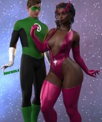 1boy 1boy1girl 1girls 3d ass big_ass big_breasts bottom_heavy breasts brown-skinned_female brown_body brown_skin bust busty chest curvaceous curvy curvy_figure dark-skinned_female dark_skin dc dc_comics fatality_(dc) female female_focus green_lantern green_lantern_(series) green_lantern_corps hal_jordan hips hourglass_figure huge_ass huge_breasts human knockkale large_ass large_breasts legs light-skinned_male light_skin male/female mature mature_female star_sapphire star_sapphire_(dc) star_sapphire_corps straight thick thick_hips thick_legs thick_thighs thighs top_heavy violet_lantern voluptuous voluptuous_female waist wide_hips