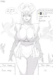 asian asian_clothing asian_female big_breasts boob_window breasts_bigger_than_head cathay chaos_(warhammer) cleavage cleavage_window dqnguy dragon dragon_girl fake_horns game_ui gameplay_mechanics gauntlet gem gem_on_forehead jewel jewel_on_forehead jewelry kimono large_breasts long_hair metal_gauntlets miao_ying nervous_face nervous_sweat pieguy ponytail skimpy skimpy_clothes sweating total_war:_warhammer warhammer_(franchise) warhammer_fantasy