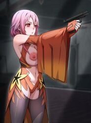 breasts death defeat defeated defeated_heroine female female_only gore guilty_crown guro imminent_death large_breasts nipples rbqinori snuff yuzuriha_inori