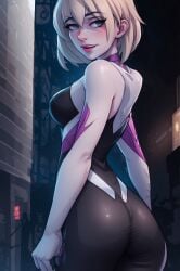 1girls 27lsd ai_generated female female_only gwen_stacy marvel solo spider-gwen stable_diffusion