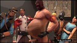 3d 3d_(artwork) dad_of_the_year fat male_focus male_pregnancy medic_(team_fortress_2) mpreg naked_male pregnant_male pyro_(team_fortress_2) scout's_mother sfm shocked shocked_expression sniper_(team_fortress_2) spy_(team_fortress_2) team_fortress_2 to_be_continued