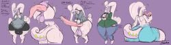 absurd_res anthro archibald_(gaby_le_dandy) ass balls big_balls big_butt big_penis blush bodily_fluids bulge clothed clothing dessert digital_media_(artwork) embarrassed english_text erection eyewear food generation_6_pokemon genital_fluids genitals glasses goodra hi_res huge_butt ice_cream looking_at_viewer looking_back male nerd nervous nintendo open_mouth penis pokemon pokemon_(species) shy simple_background smile sockodrawing solo sweat sweatdrop tail text thick_thighs wide_hips