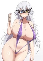 breasts erect_nipples goddess_of_victory:_nikke large_breasts mistynight phantom_(nikke) pointy_chin sling_bikini