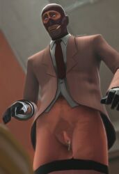 1cuntboy 3d 3d_(artwork) blush cuntboy intersex no_pants nsfwdark partially_clothed pulled_down_pants pussy_juice pussy_juice_drip sfm solo spy_(team_fortress_2) team_fortress_2