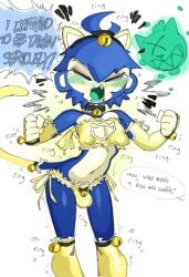 anthro bloons_tower_defense cat_ears clothed clothing english_text femboy girly_clothing goatboydraws lingerie male male_only monkey monkey_boy solo tagme